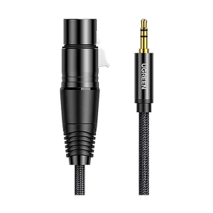 Ugreen AV182 (20244) 3.5mm (Three-Pole) Male to XLR Female Black Converter # 20244 (2 Meter)