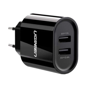 UGREEN CD104 (20383) Dual USB Black Charger / Charging Adapter #20383