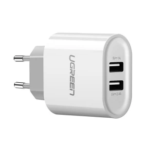 UGREEN CD104 (20384) Dual USB White Charger / Charging Adapter #20384