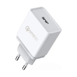 Ugreen CD122 (10133) 18W USB QC 3.0 White Charger / Charging Adapter #10133 (2 Pin, EU)