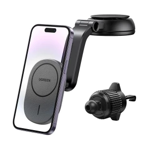 Ugreen CD345 (15120) 15W QI Magnetic Car Mount Wireless Black Charger #15120