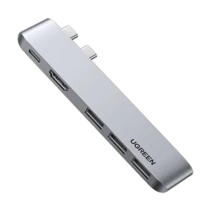 Ugreen CM251 (60559) Type-C Male to Tri USB 3.0, Type-C & HDMI Female Space Grey Converter #60559
