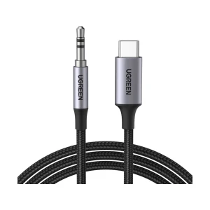 Ugreen CM450 (20192) USB Type-C Male to 3.5mm Male, 1 Meter, Black Audio Cable #20192