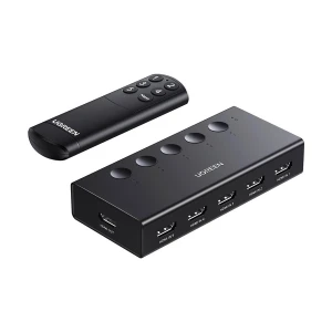 Ugreen CM568 (90512) HDMI Female to HDMI Female Black Switcher with Remote# 90512 5 In 1 out, 4K 60Hz