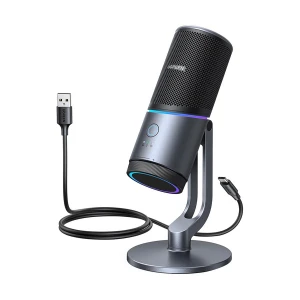 Ugreen CM769 (35629) RGB Wired Grey Cardioid Condenser Desktop Gaming Microphone #35629