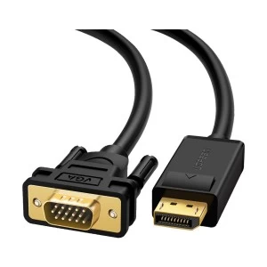 Ugreen DP105 (10247) DisplayPort Male to VGA Male, 1.5 Meter, Black Cable # 10247