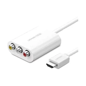 UGREEN 30452 HDMI Male to RCA Female, 1 Meter, White AV Converter # 30452
