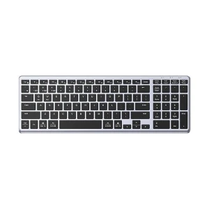 Ugreen KU005 (15258) Ultra Slim Dual Mode Bluetooth Black & Gray Keyboard #15258