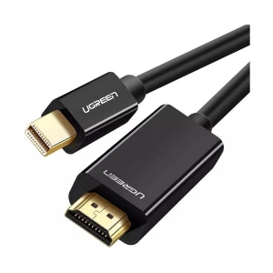 UGREEN MD101 (10455) Mini DisplayPort Male to HDMI Male, 3 Meter, Black Cable # 10455 (4K)