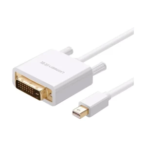 Ugreen 10405 Mini DisplayPort to DVI Male, 2 Meter, White Cable # 10405