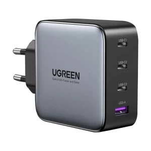 Ugreen Nexode CD226 (40747) 100W Triple USB-C & USB Gan Fast PD Black Charger / Charging Adapter #40747