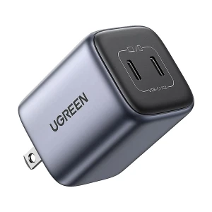 Ugreen Nexode CD294 (90572) 45W PD GaN Dual USB-C Space Gray Charger / Charging Adapter #90572 (US)