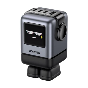 Ugreen Nexode RG X688 (45514B) USB & Tri USB-C 100W GaN Black Charger / Charging Adapter #45514B (2 Pin, US)