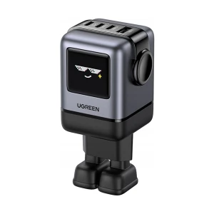 Ugreen Nexode RG X688 (45515B) USB & Tri USB-C 100W GaN Black Charger / Charging Adapter #45515B (2 Pin, EU)