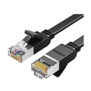 Ugreen NW101 (50187) Cat-6 U/UTP 5 Meter Black Network Cable # 50187, Flat Patch Cord