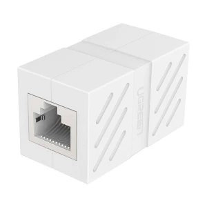 Ugreen NW114 (20311) CAT-7 RJ45 Female to Female Keystone Jack White Coupler #20311 (1 Pcs)