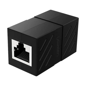 Ugreen NW114 (20390) CAT-7 RJ45 Female to Female Keystone Jack Black Coupler #20390 (1 Pcs)