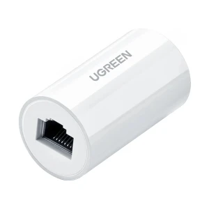 Ugreen NW116 (20391) Anti Thunder White RJ45 (Female to Female) Ethernet Connector #20391