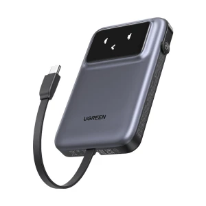 Ugreen PB511 (35603B) Single Cable 10000mAh Black 30W Power Bank with Digital Display #35603B
