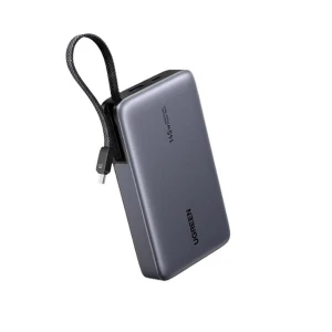 Ugreen PB551 (55992B) 20000mAh Gray 145W Power Bank with Digital Display & Built-In Cable #55992B