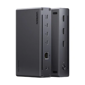 Ugreen Revodok Max 208 U708 (25053EU) Type-C Female to Tri USB, Tri USB-C (Thunderbolt 4) & LAN Female Gray Docking Station #25053EU