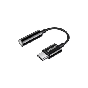 UGREEN 80373 Type-C Male to 3.5mm Female Black Audio Converter # 80373