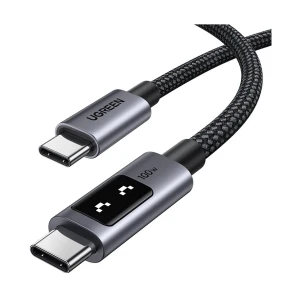 Ugreen Uno L509 (35512) USB Type-C Male to Male, 2 Meter, Black Charging & Data Cable #35512 (100W)