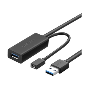 Ugreen US175 (20827) USB Male to Female, 10 Meter, Black Extension Cable #20827