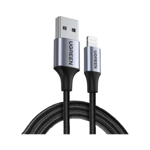 Ugreen US199 (60156) Lightning Male to USB Male, 1 Meter, Black Charging & Data Cable #60156