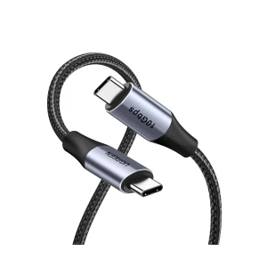 Ugreen US355 (80150) USB Type-C Gen2 Male to Male, 1 Meter, Black Charging & Data Cable #80150 (Thunderbolt 3)