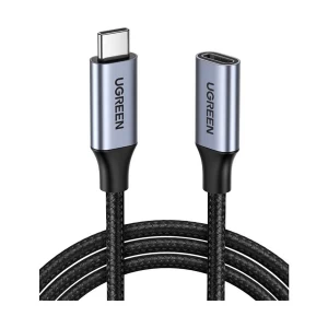 Ugreen US372 (30205) USB Type-C Male to Female, 1 Meter, Dark gray Extension Cable # 30205