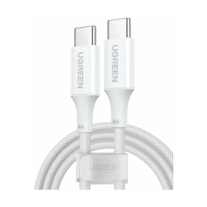 Ugreen US557 (15267) USB Type-C Male to Male, 1 Meter, White Charging & Data Cable #15267