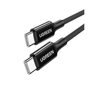 Ugreen US557 (15275) USB Type-C Male to Male, 1 Meter, Black Charging & Data Cable #15275
