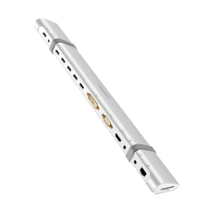 UGREEN 20653 USB Male to SD, TF, 5 USB 3.0, Dual 3.5mm, HDMI, DVI, VGA & LAN Female Gray Converter # 20653