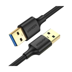 Ugreen US128 (10370) USB Male to Male, 1 Meter, Black USB Cable