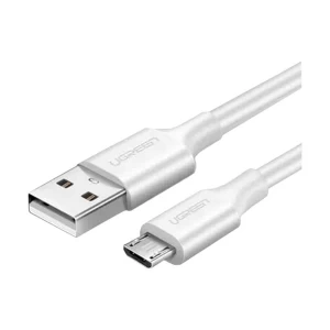 UGREEN 60142 USB Male to Micro USB, 1.5 Meter, White Charging & Data Cable # 60142