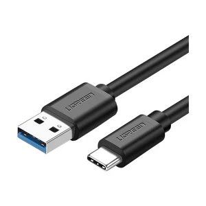 Ugreen US184 (20882) USB Male to Type-C, 1 Meter, Black Charging & Data Cable # 20882