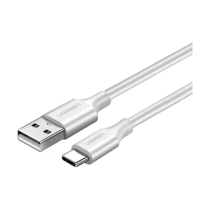 Ugreen US287 (60122) USB Male to Type-C, 1.5 Meter, White Charging & Data Cable # 60122