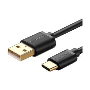 Ugreen 30161 USB Male to Type-C 2 Meter Black Charging & Data Cable # 30161