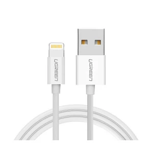 Ugreen 80315 USB Male to Lightning Male, 1.5 Meter, White Data Cable #80315