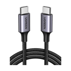 Ugreen (US261) 50150 USB Type-C Male to Male, 1 Meter, Gray-Black Charging & Data Cable # 50150