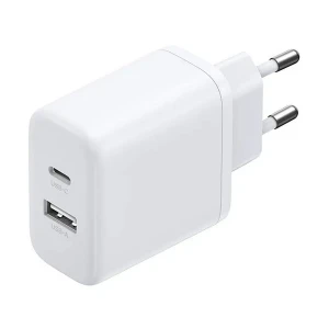 Ugreen X227 (45310) USB & USB-C 20W White Charger / Charging Adapter #45310 (2 Pin, EU)