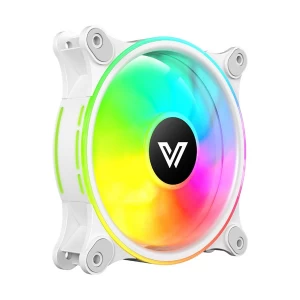 Value Top CR10-W1298ARGB 120mm ARGB (3xFAN) White Casing Cooling Fan With Control Board & Aurora Cable