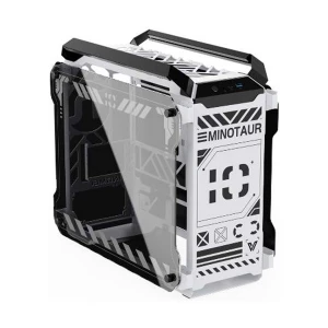 Value Top Mloong Series MINOTAUR Mid Tower Micro-ATX White Open-Frame Gaming Desktop Casing