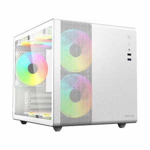 Value Top V300 Mini Tower Micro-ATX White Gaming Desktop Casing