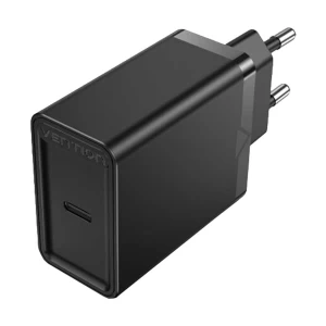 Vention FAIB0-EU 1-Port USB Type-C 30W Black Charger / Charging Adapter #FAIB0-EU
