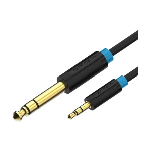 Vention BABBG 6.5mm Male to 3.5mm Male, 1.5 Meter, Black Audio Cable #BABBG