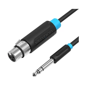 Vention BBEBJ 6.5mm Male to XLR Female, 5 Meter, Black Audio Cable # BBEBJ