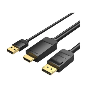 Vention ABJBG HDMI Male to DP Male, 1.5 Meter, Black Cable #ABJBG (4K)