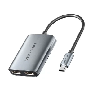 Vention ACZHB USB Type-C Male to Dual HDMI Female Gray MST Converter #ACZHB